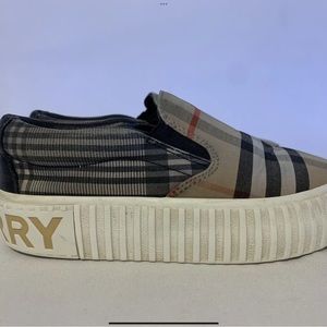 BURBERRY LONDON Harwick Vintage Check Slip-on Sneakers Toddler EUR 29 US 11.5
